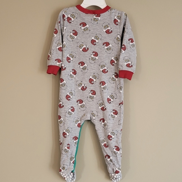 "NICE never Naughty" snap up Grinch sleeper/footie - Picture 2 of 6